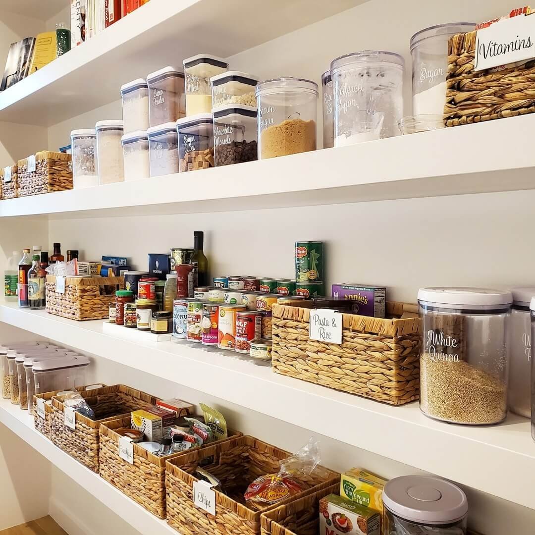 Open Shelving in Kitchen Cabinet Organization Ideas