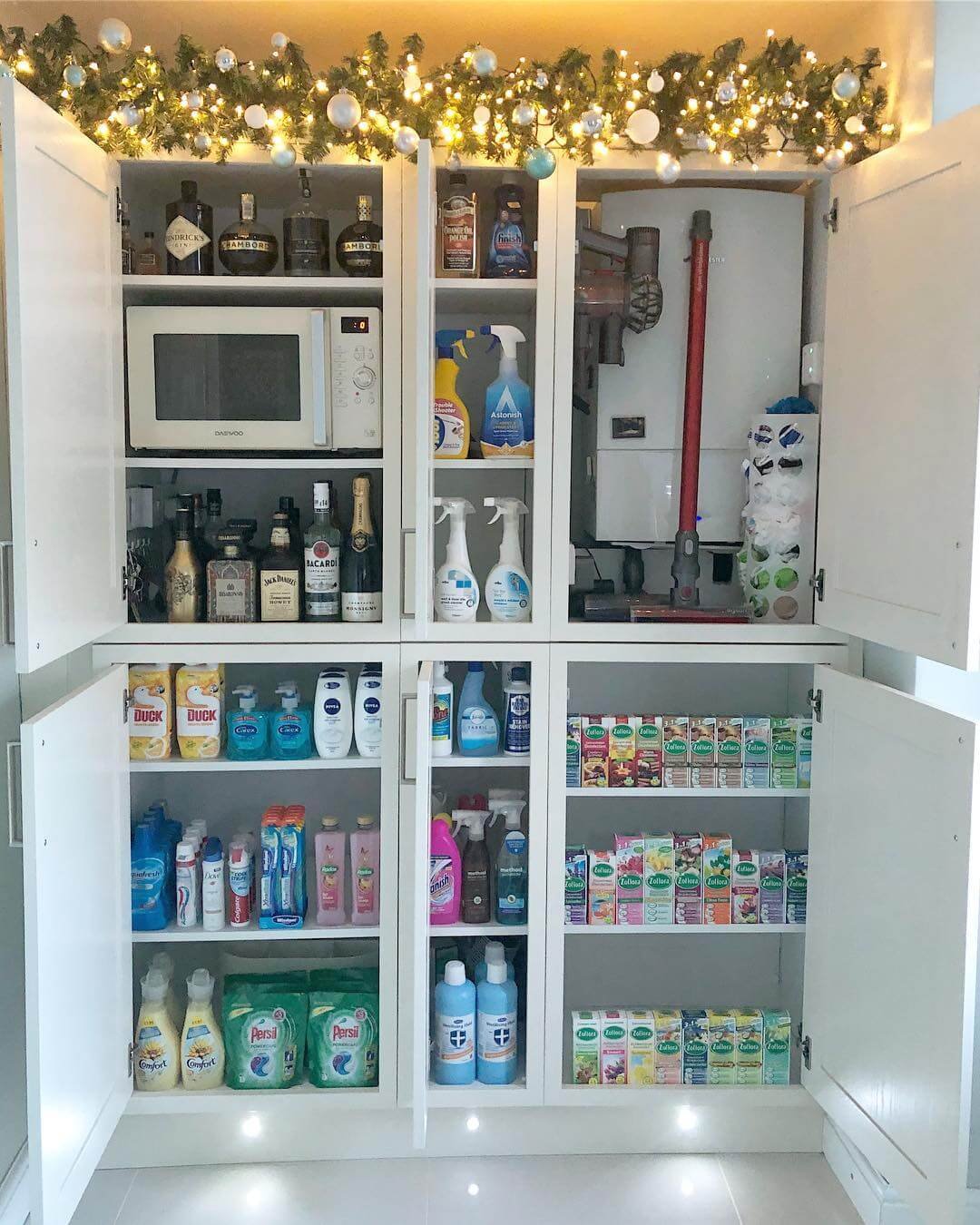 Multi-Use Pantry with a Festive Vibe