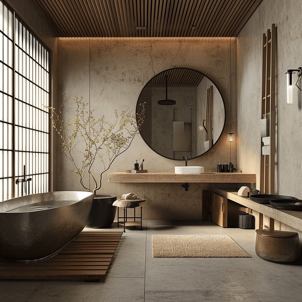 Scandinavian Farmhouse Bathroom