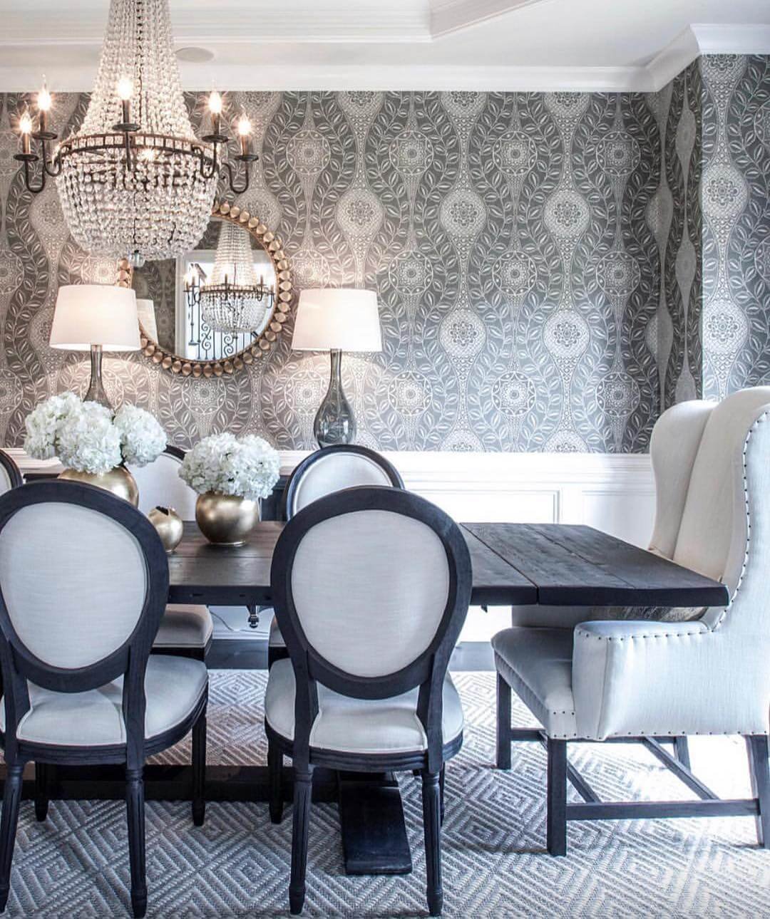 Chic French-Inspired Dining Room with Dining Room Chair