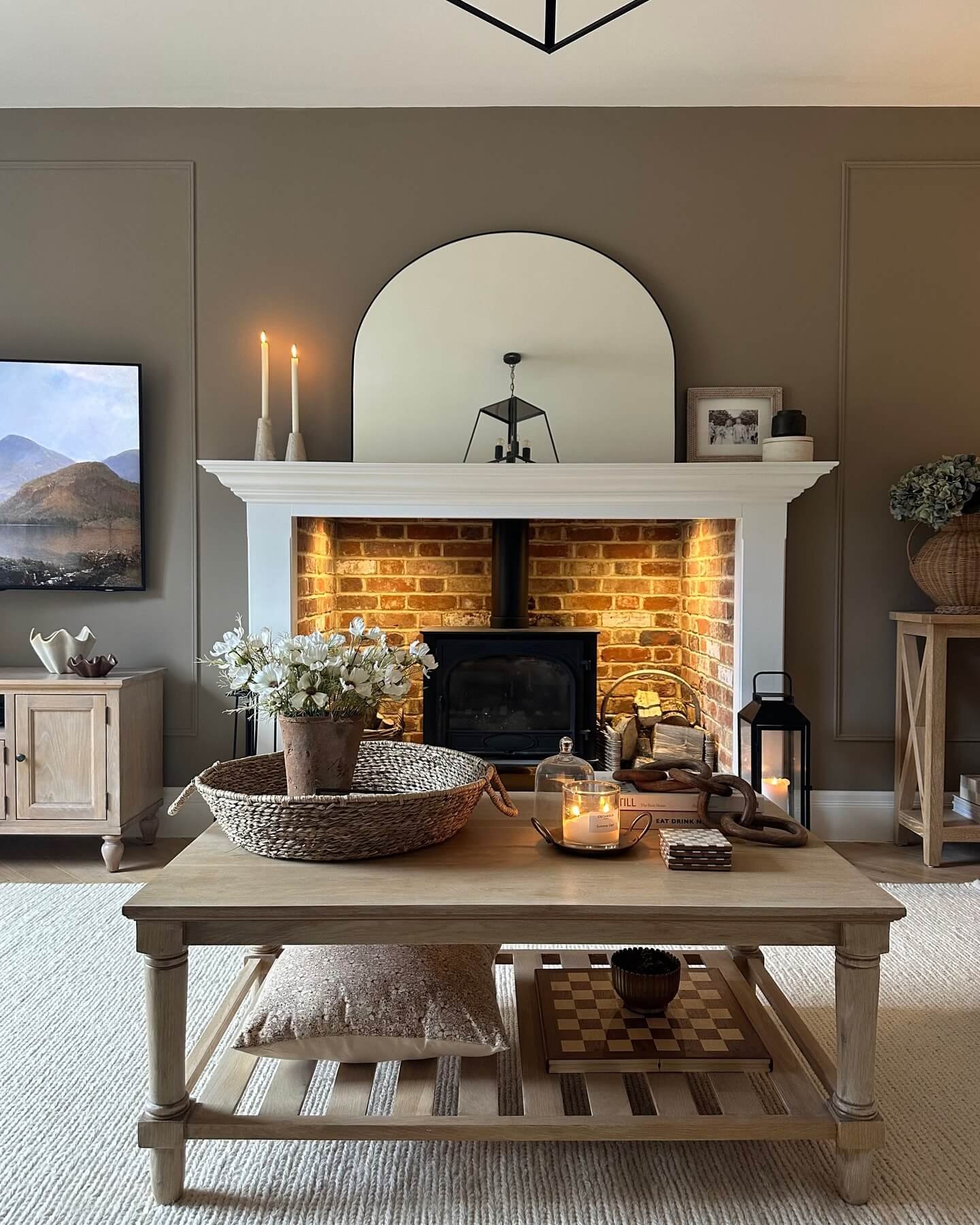 Cozy, Earthy Living Room with Moody Living Room
