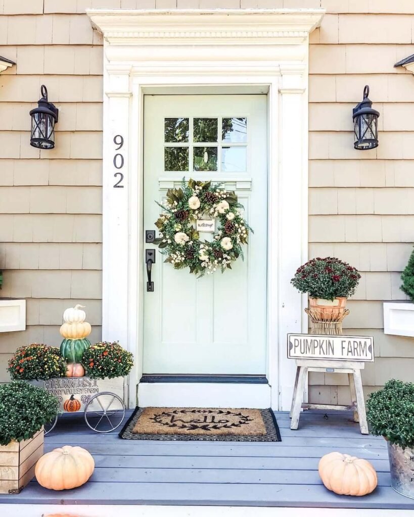 14. Daylight Version of a Pumpkin Farm Inspired Porch