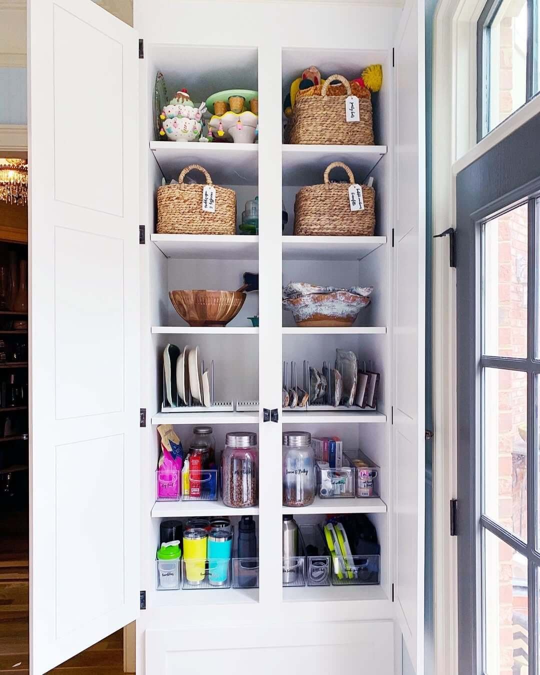 Tall Kitchen Cabinet Organization Ideas
