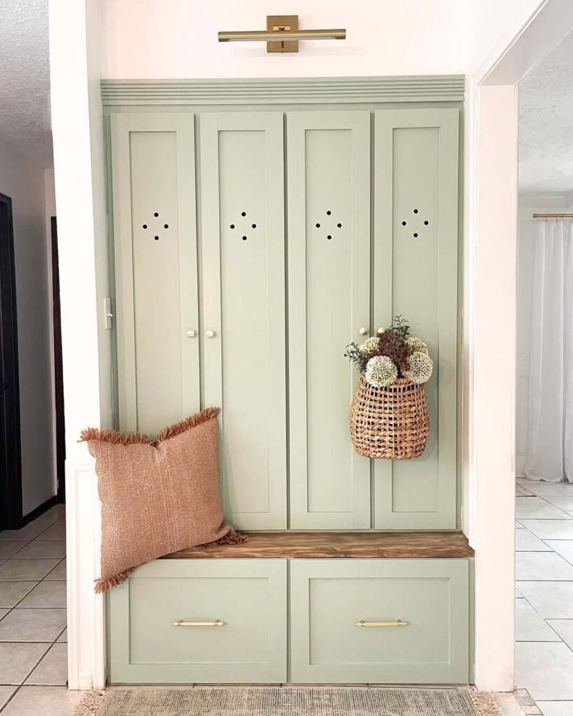 14. Vintage Inspired Charm in Sage Green