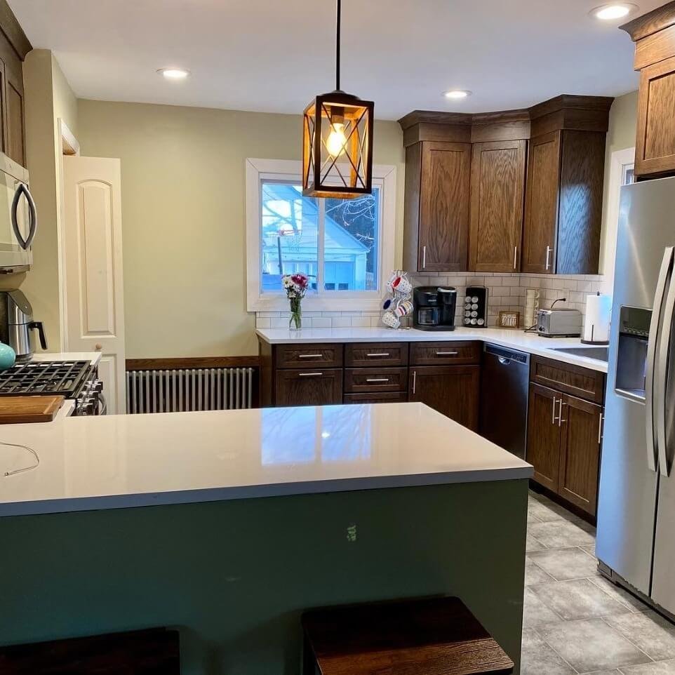 Rich Wood Cabinets in Kitchen Cabinet Storage Ideas