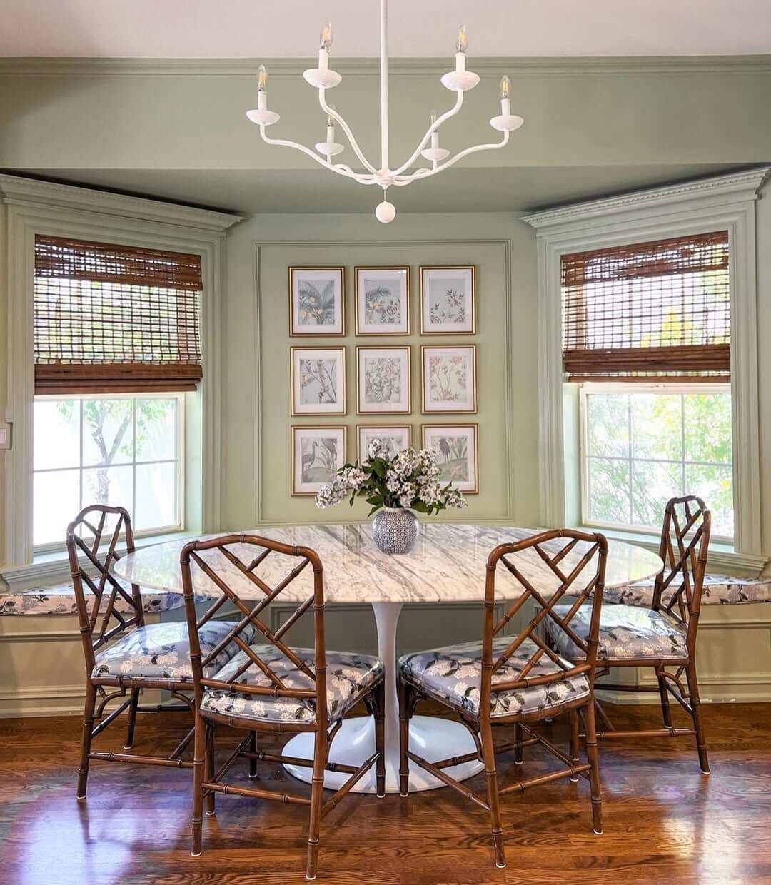 Fresh Greenery with Dining Nook