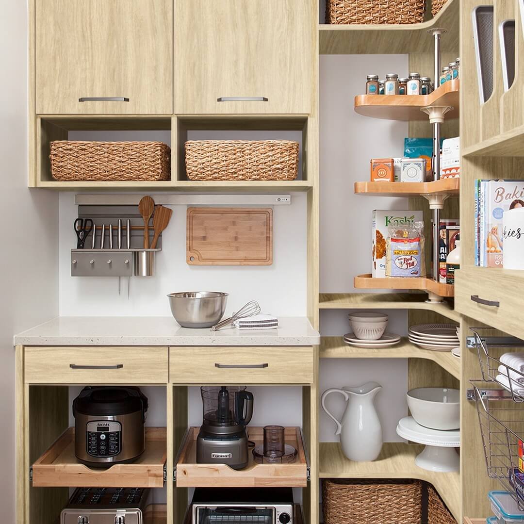Pantry Organization with Corner Storage