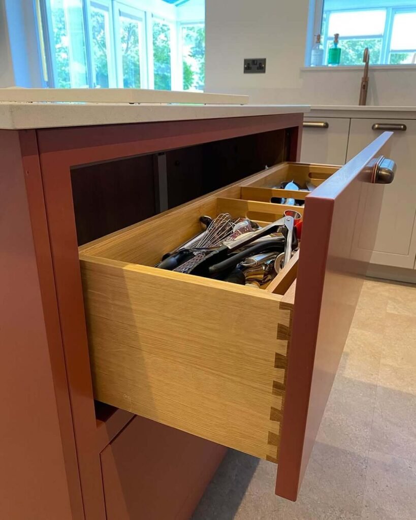16. Two Layer Utensil Drawer for Double Storage