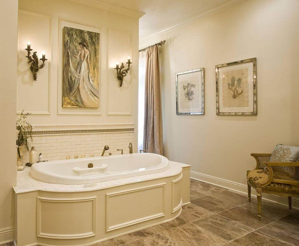 Teal Accent Bathroom Gallery Wall