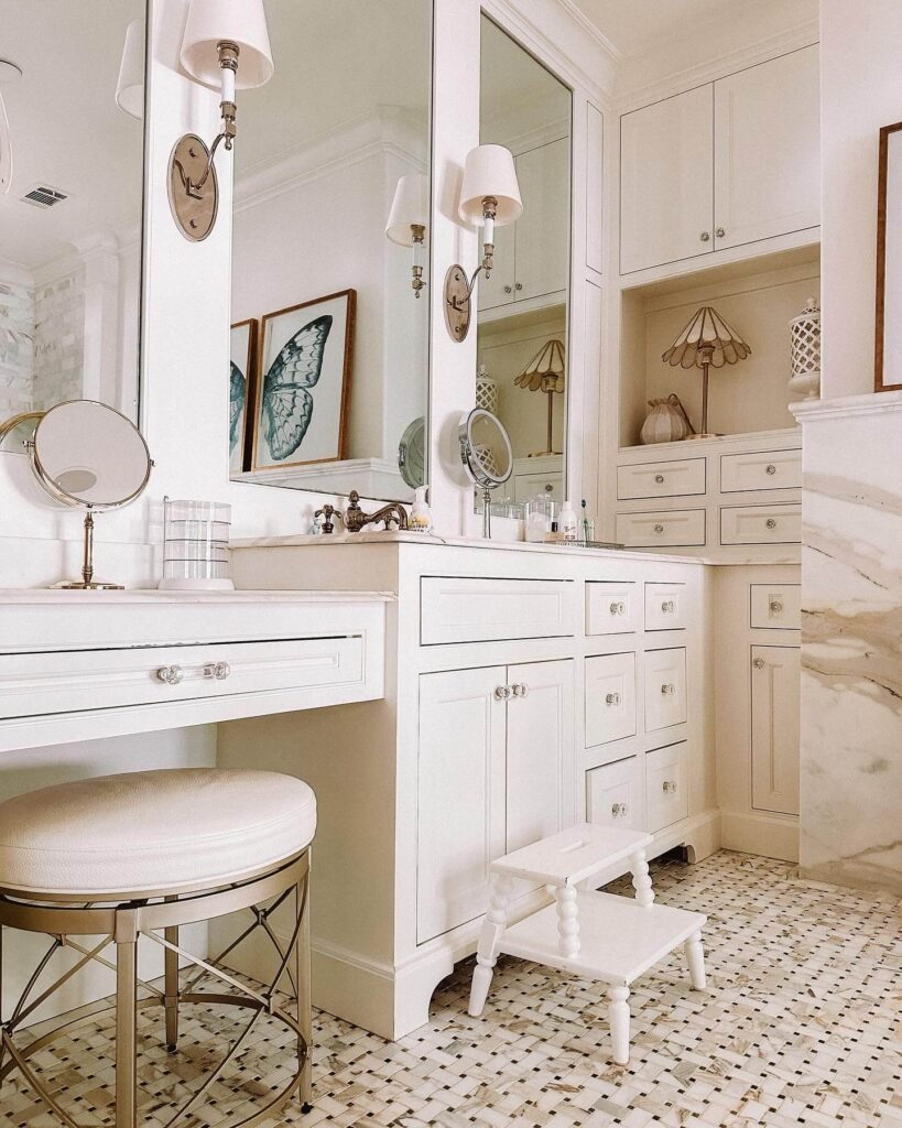 17. Designate a Beauty Station with Ample Drawer Space