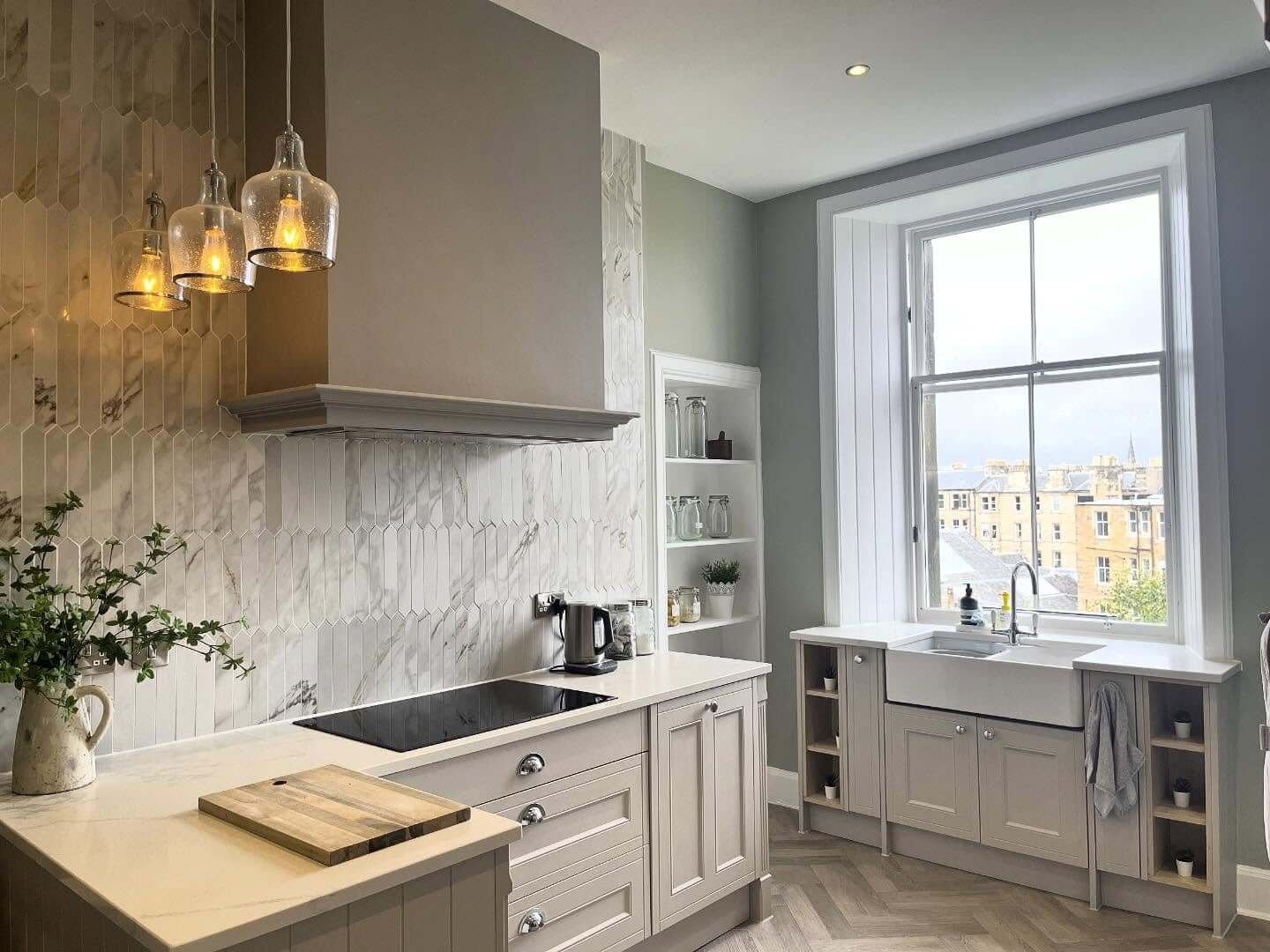 Bright and Breezy with Architectural Details with Traditional Style Kitchen