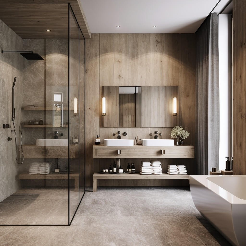 Scandinavian Farmhouse Bathroom