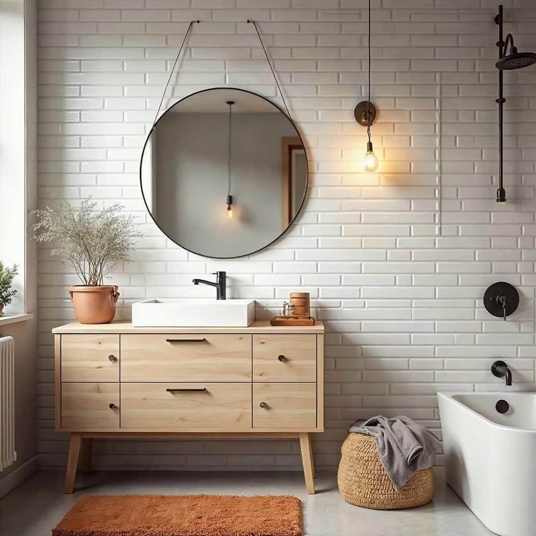 Scandinavian Farmhouse Bathroom