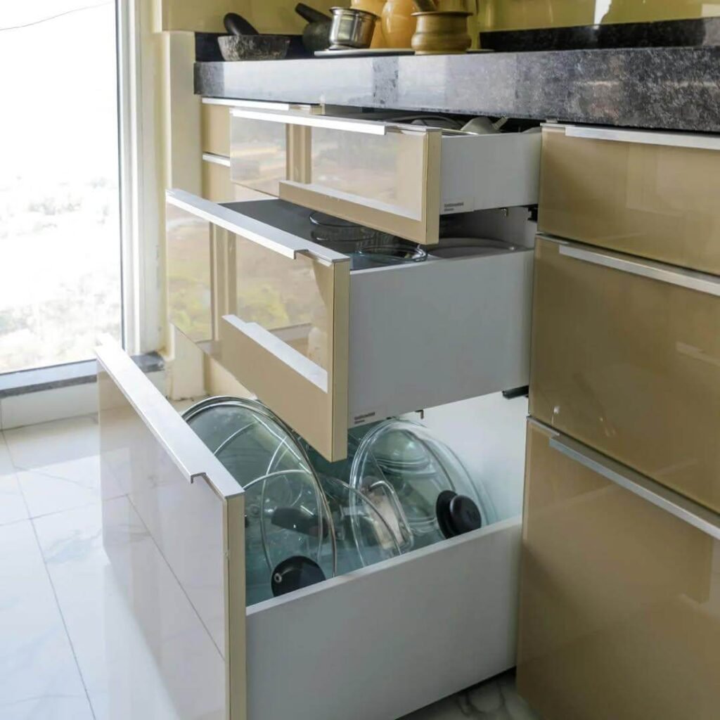 19. Lid Drawer for Clutter Free Cabinet Tops