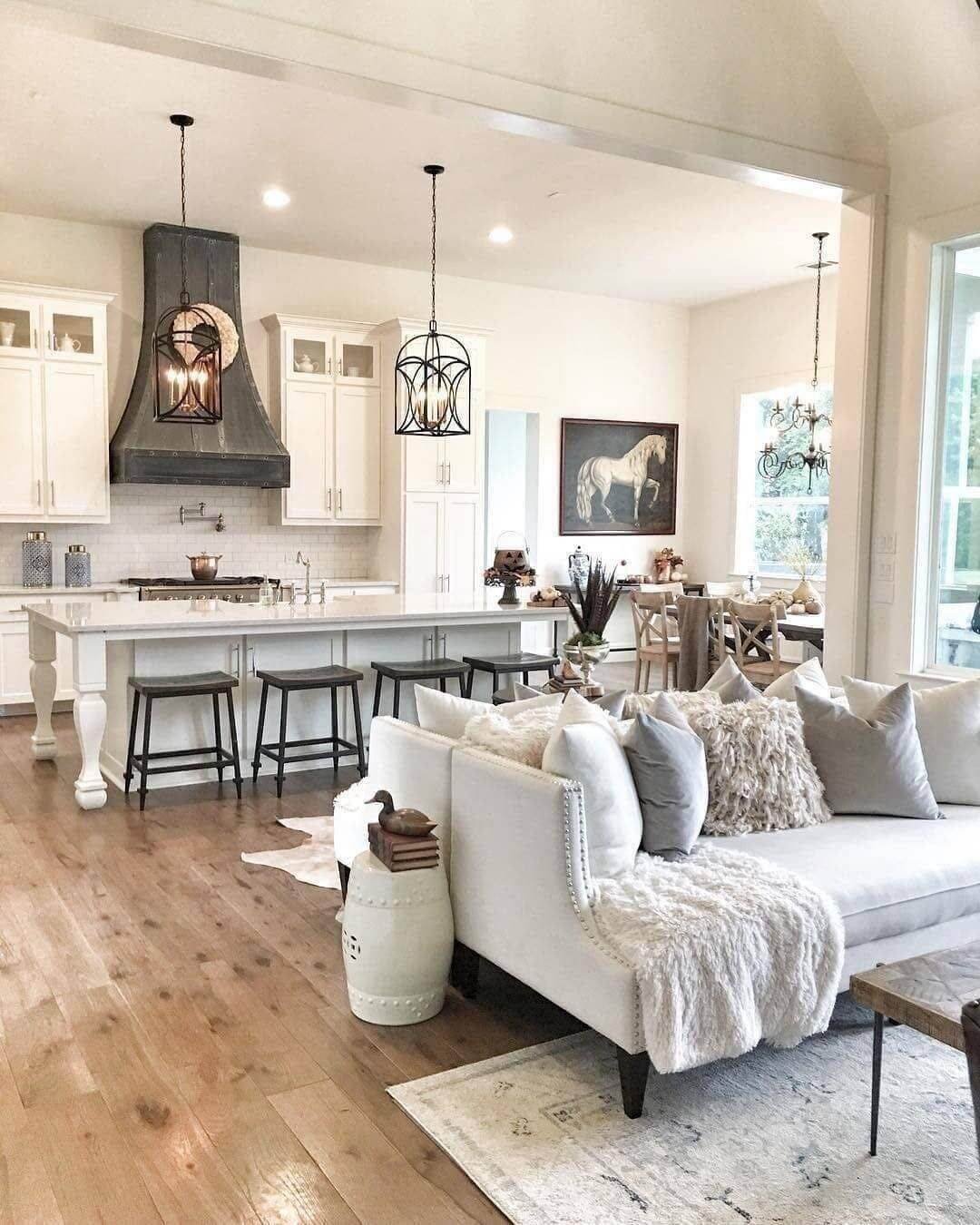 Open-Concept Living and Kitchen