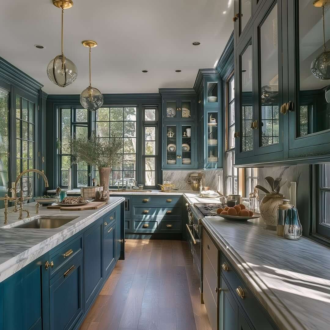 Natural Light and Storage in Kitchen Cabinet Organization Ideas