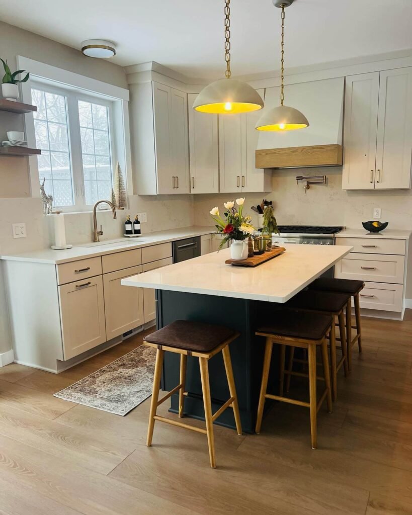 Above Kitchen Cabinet Decor Clean Lines and Minimal Decor