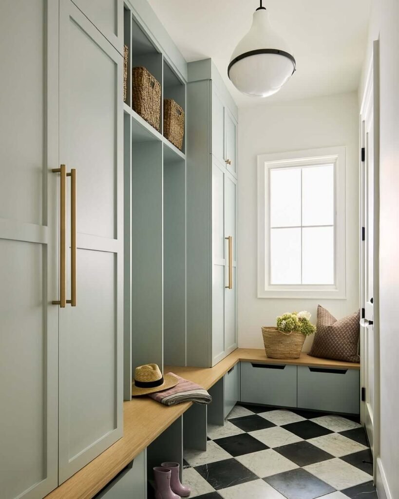 20. Corner Bench Layout for Maximum Efficiency