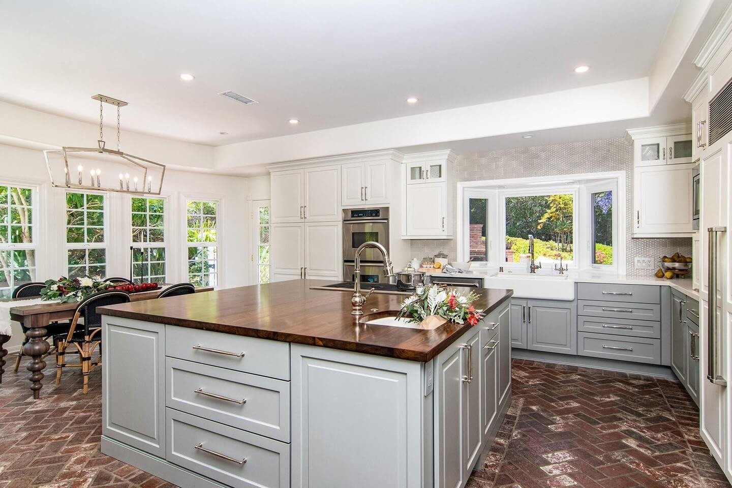 Warm Wood and Classic White in Traditional Style Kitchen