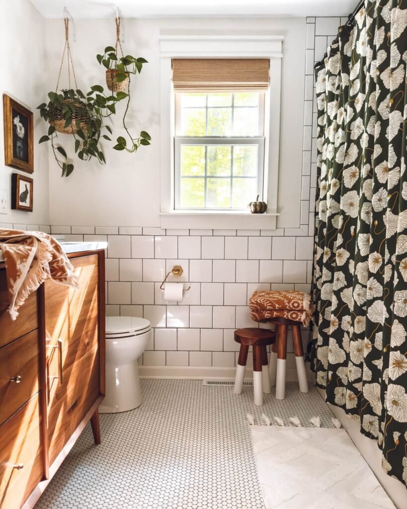  Fall Bathroom Decor Natural Light and Earth Tones