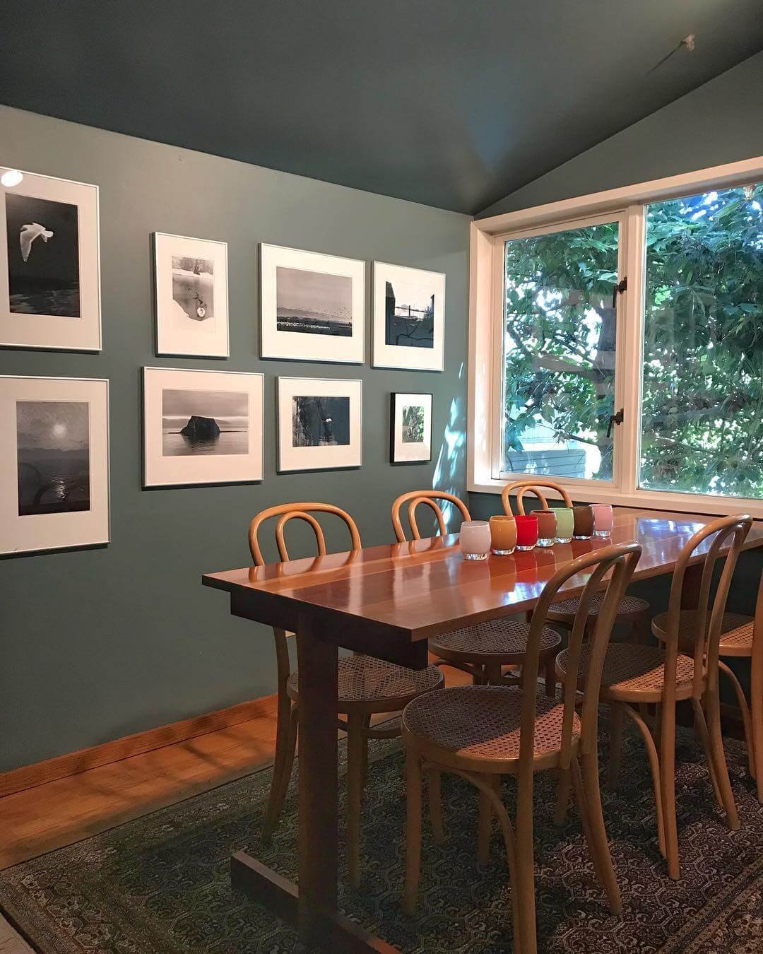 Moody Teal for Dining Room Paint Color Ideas