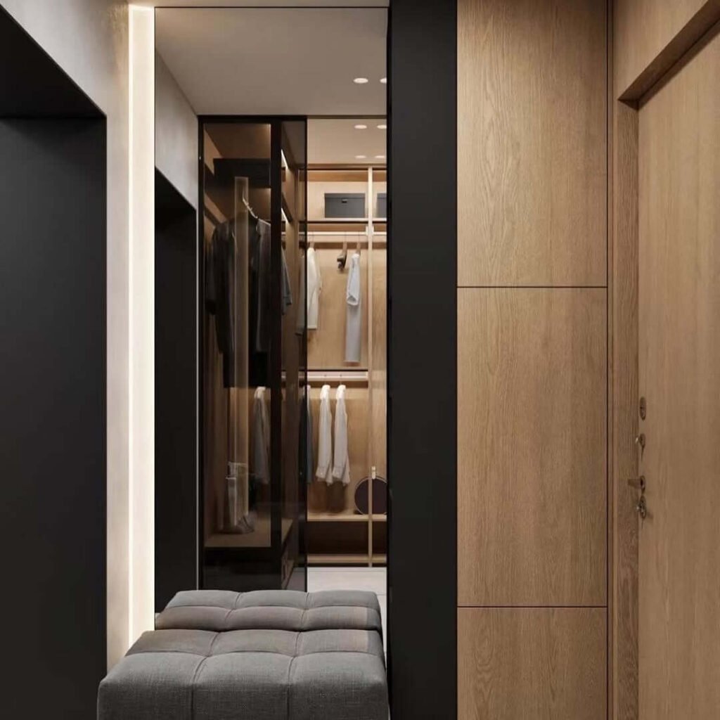 22. Sleek Urban Sophistication with Hidden Storage