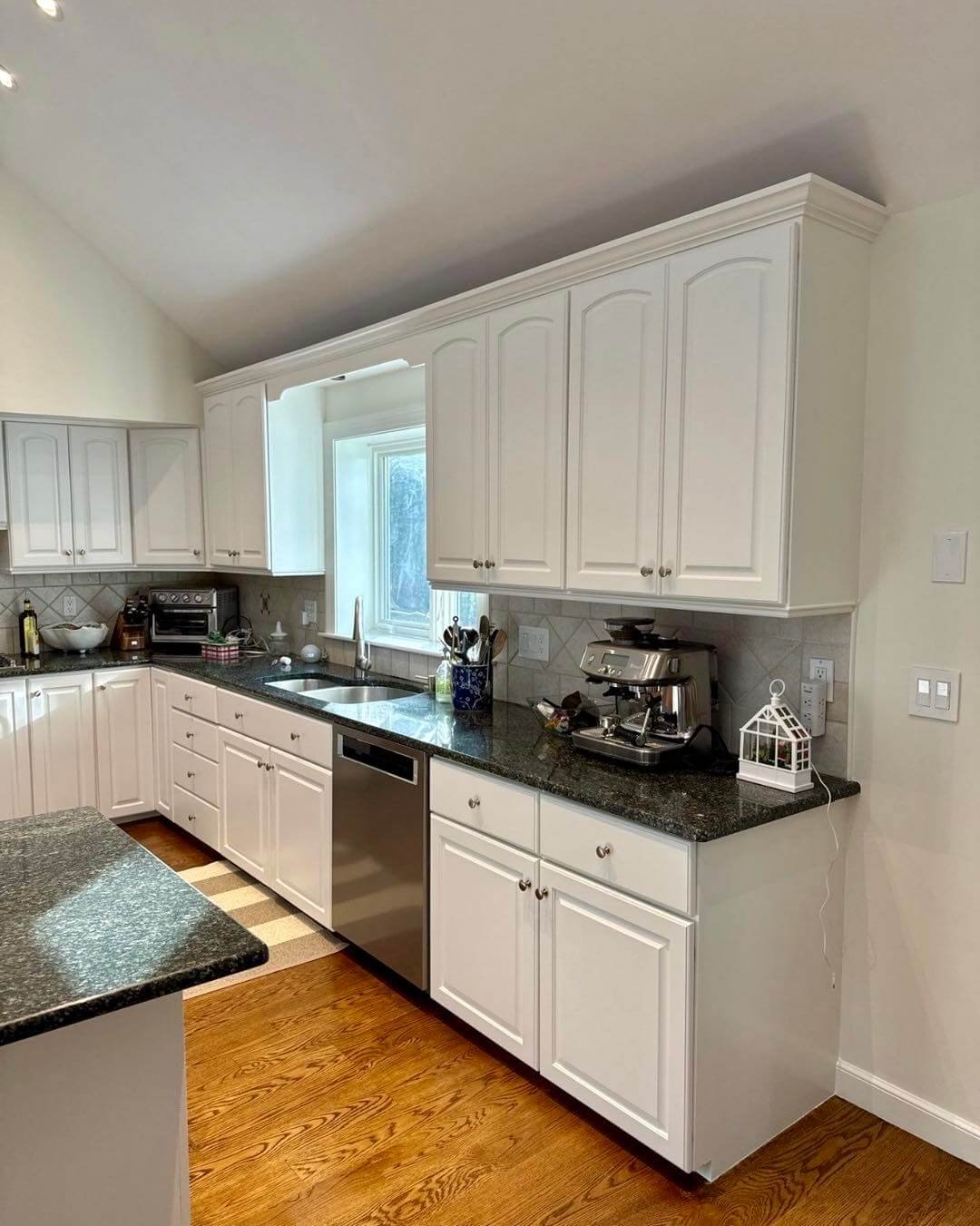 Above Kitchen Cabinet Decor  Symmetry in Vaulted Spaces