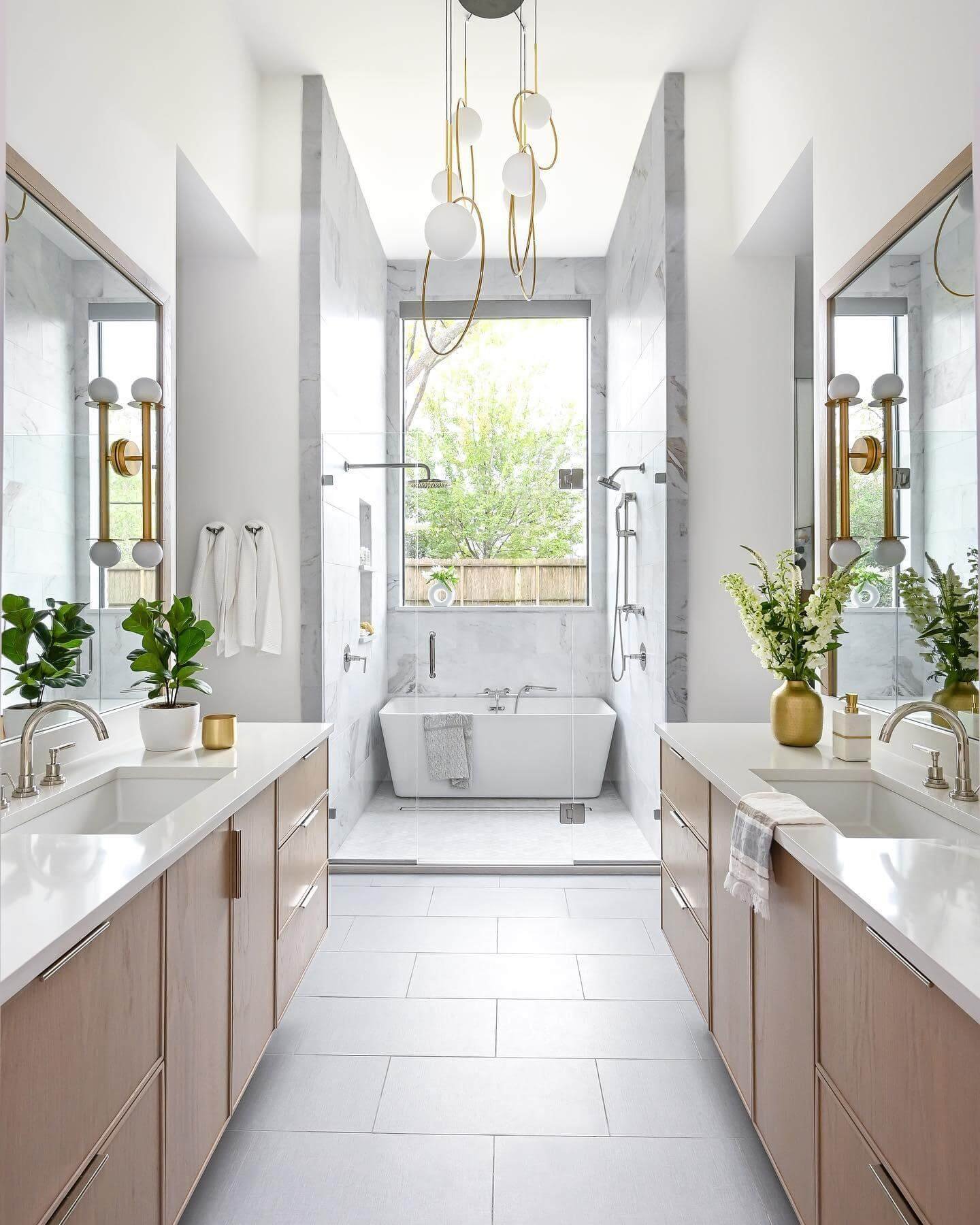 Symmetrical Spa Vibes with Natural Light