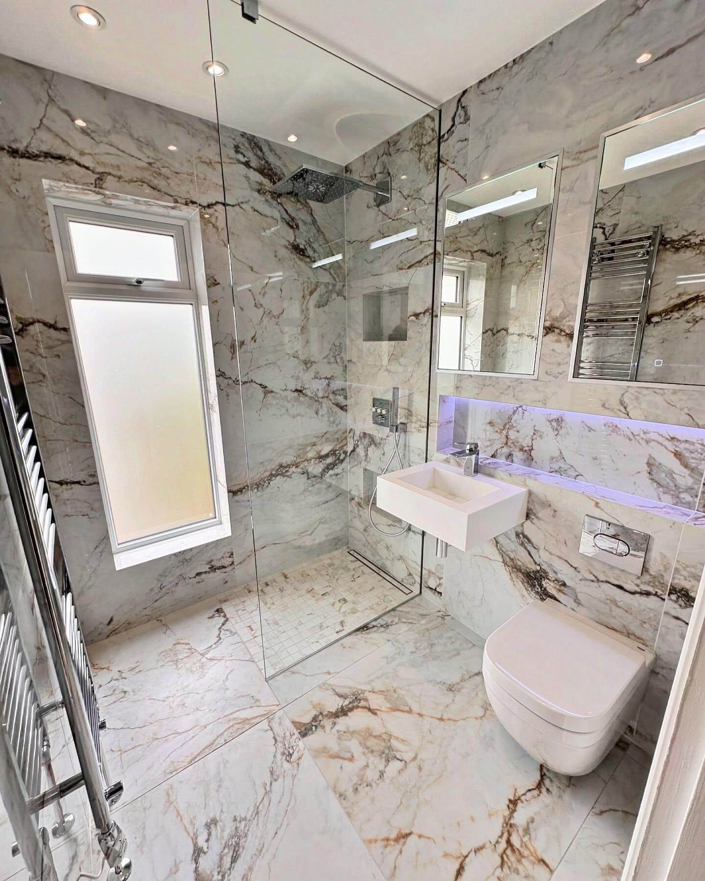 High-Gloss Marble With Futuristic Touches