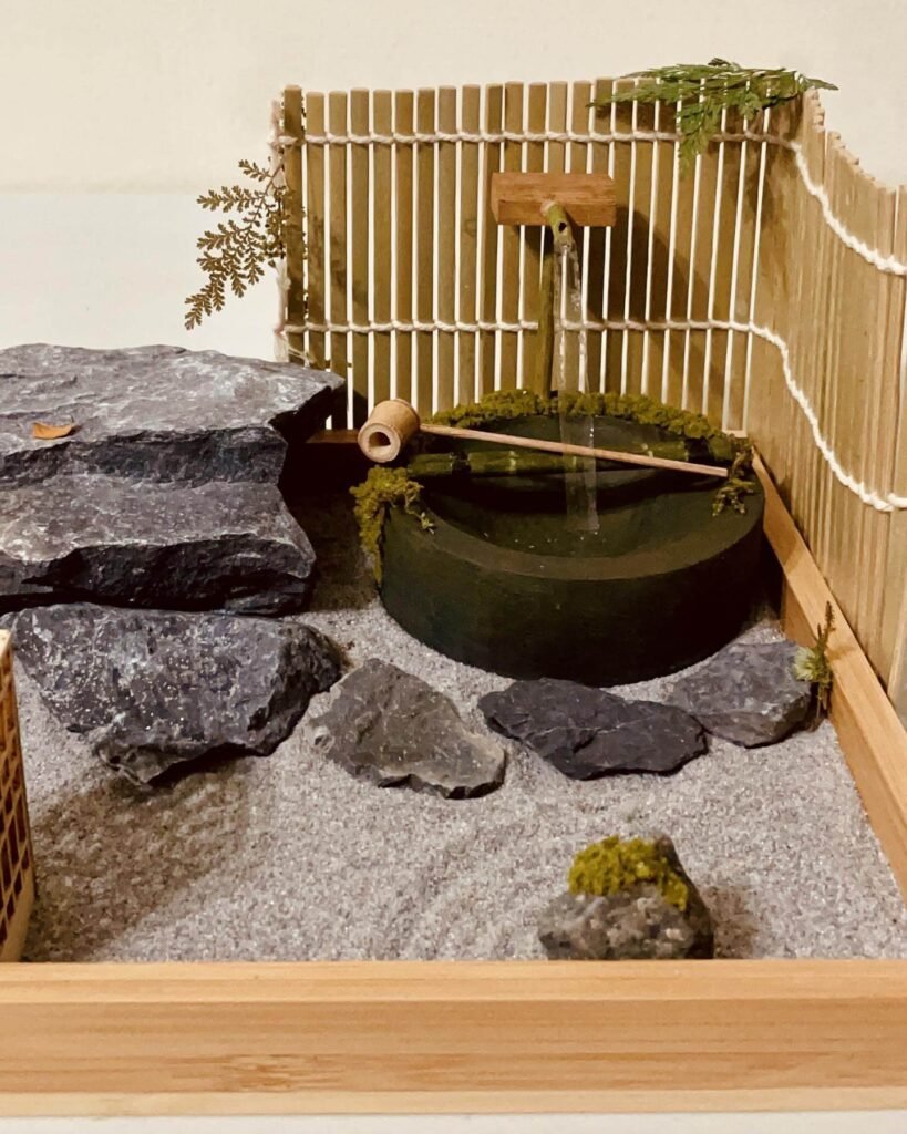 Miniature Zen Gardens with Water Feature in a Zen Miniature
