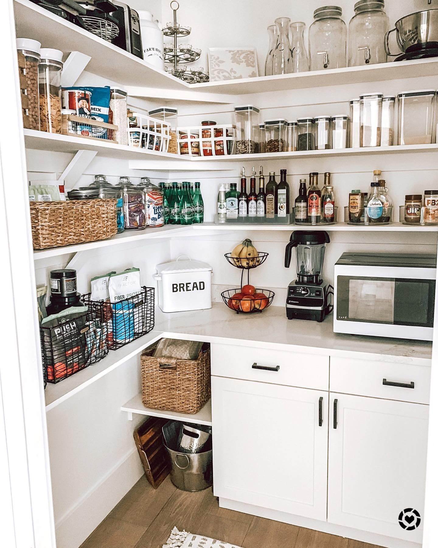 Pantry Organization with Design a Functional Corner