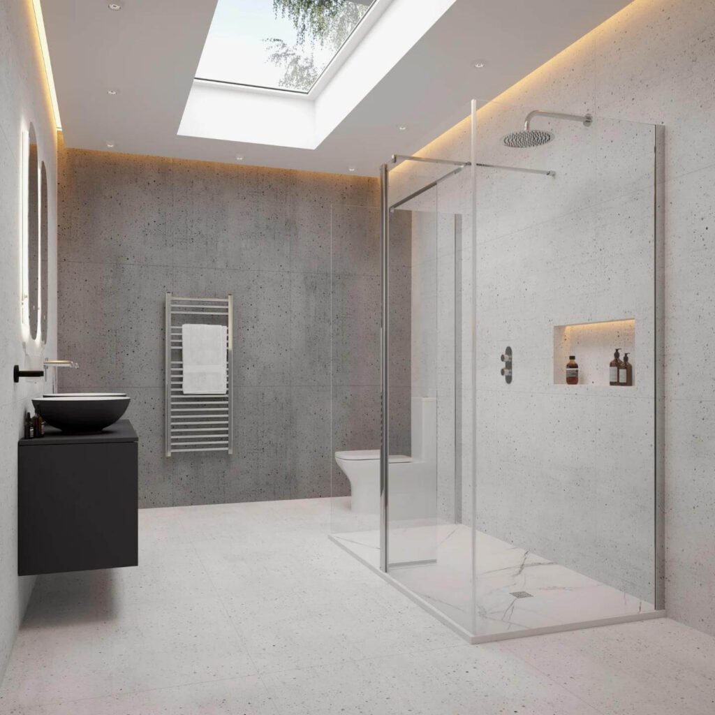 Concrete Cool with Skylight Drama