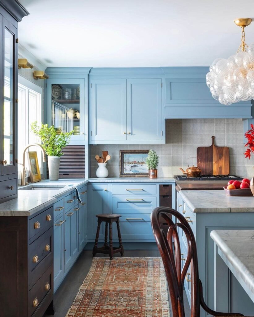 Above Kitchen Cabinet Decor Art and Greenery for a Lived-In Touch