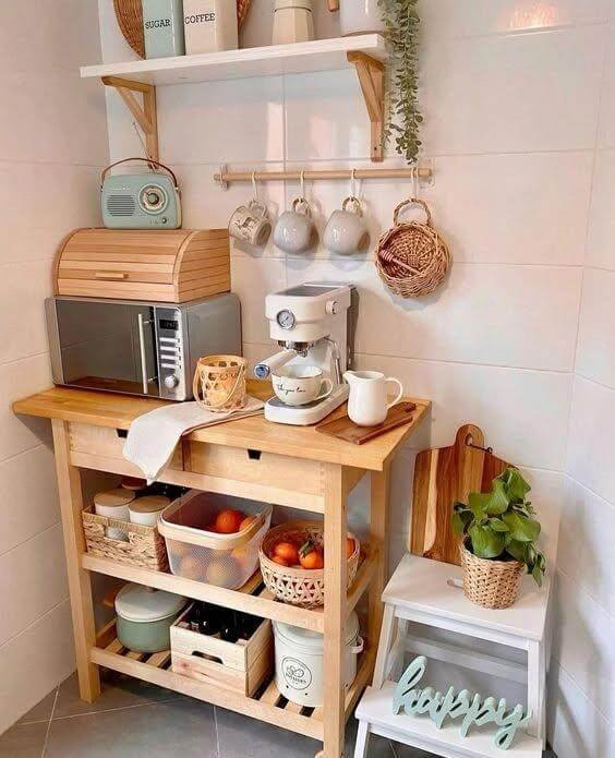 Compact Utility Station Kitchen Corner Cabinet