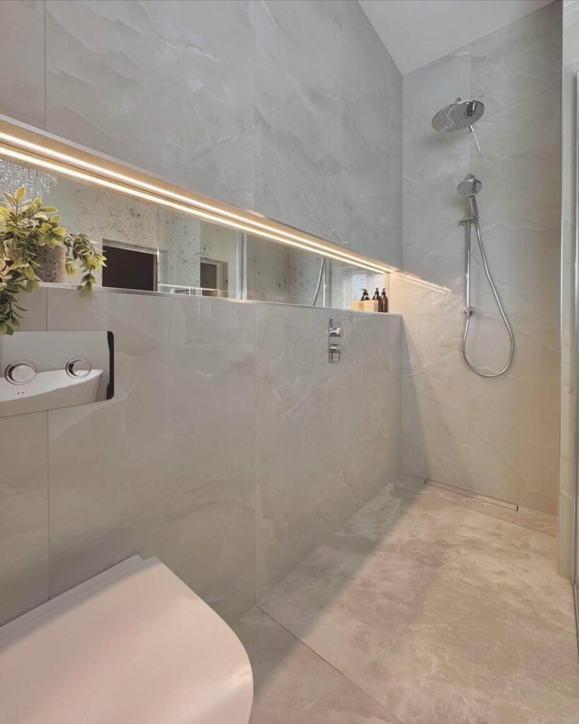 Seamless Surfaces and Sleek Lighting