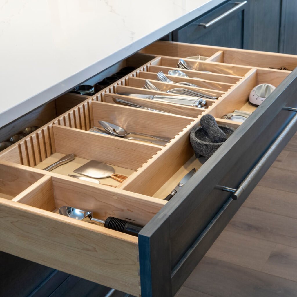 6. Custom Wood Dividers for a Tailored Look