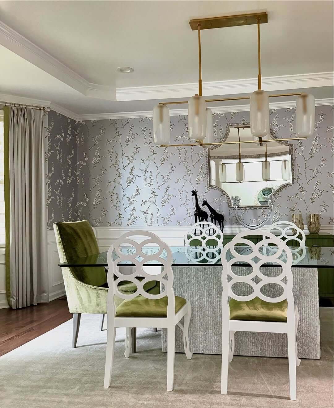 Silvery Lavender Elegance for Dining Room Paint Color Ideas