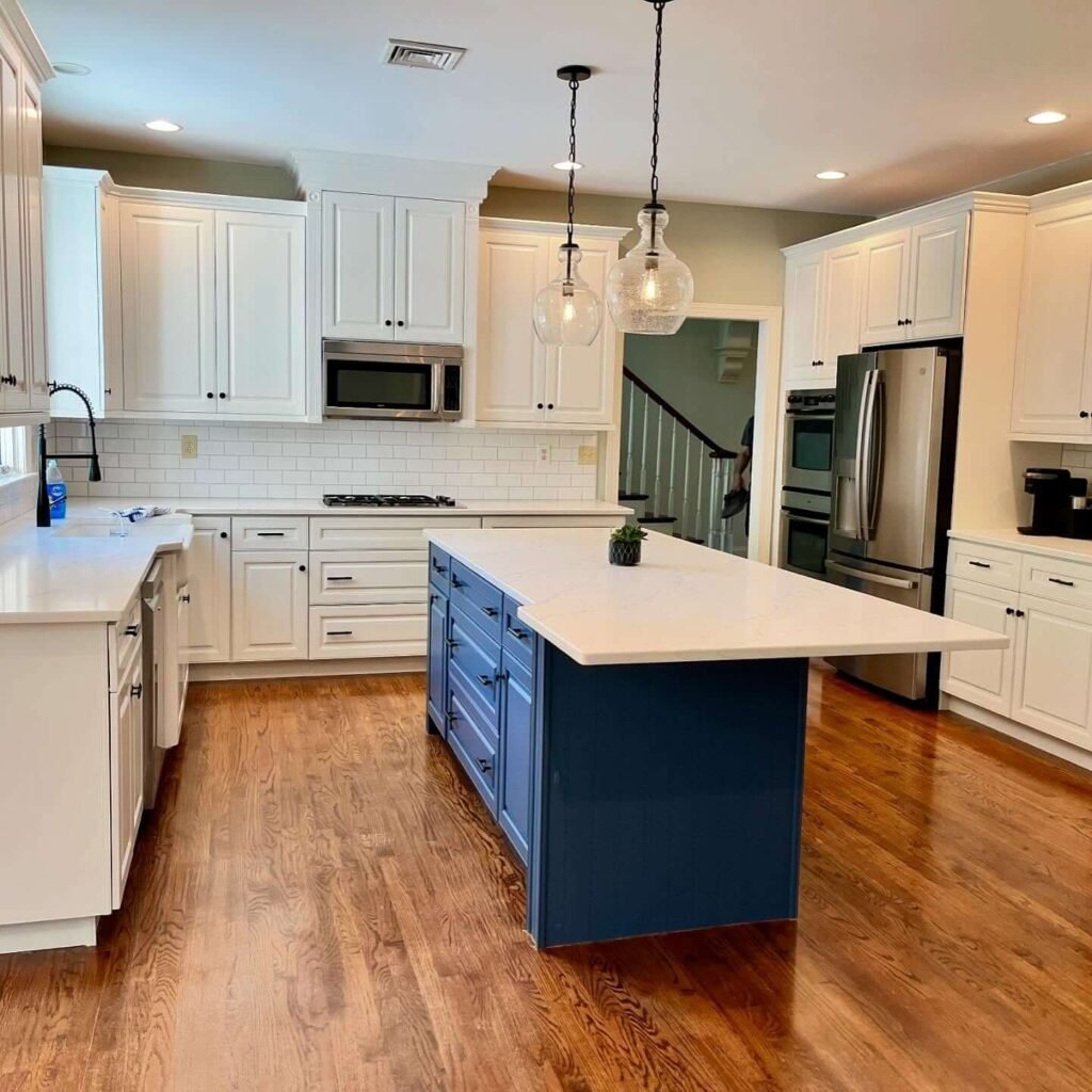 Above Kitchen Cabinet Decor Trim or Molding for a Built-In Look