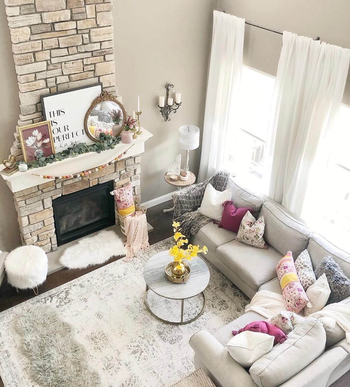 Eclectic Boho Farmhouse with a Playful Color Palette