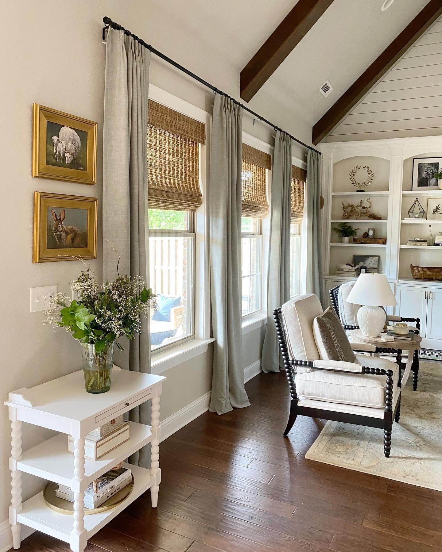 Light, Airy Space with Moody Living Room