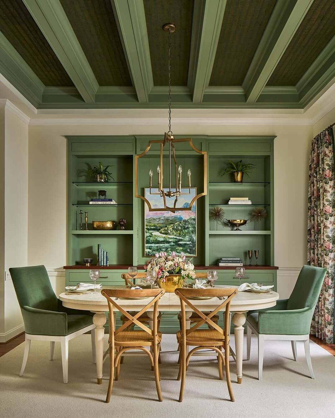 Sage Green Serenity with Dining Room Paint Color Ideas
