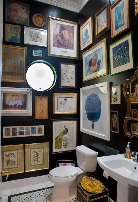 Boho Botanicals Bathroom Gallery Wall Ideas