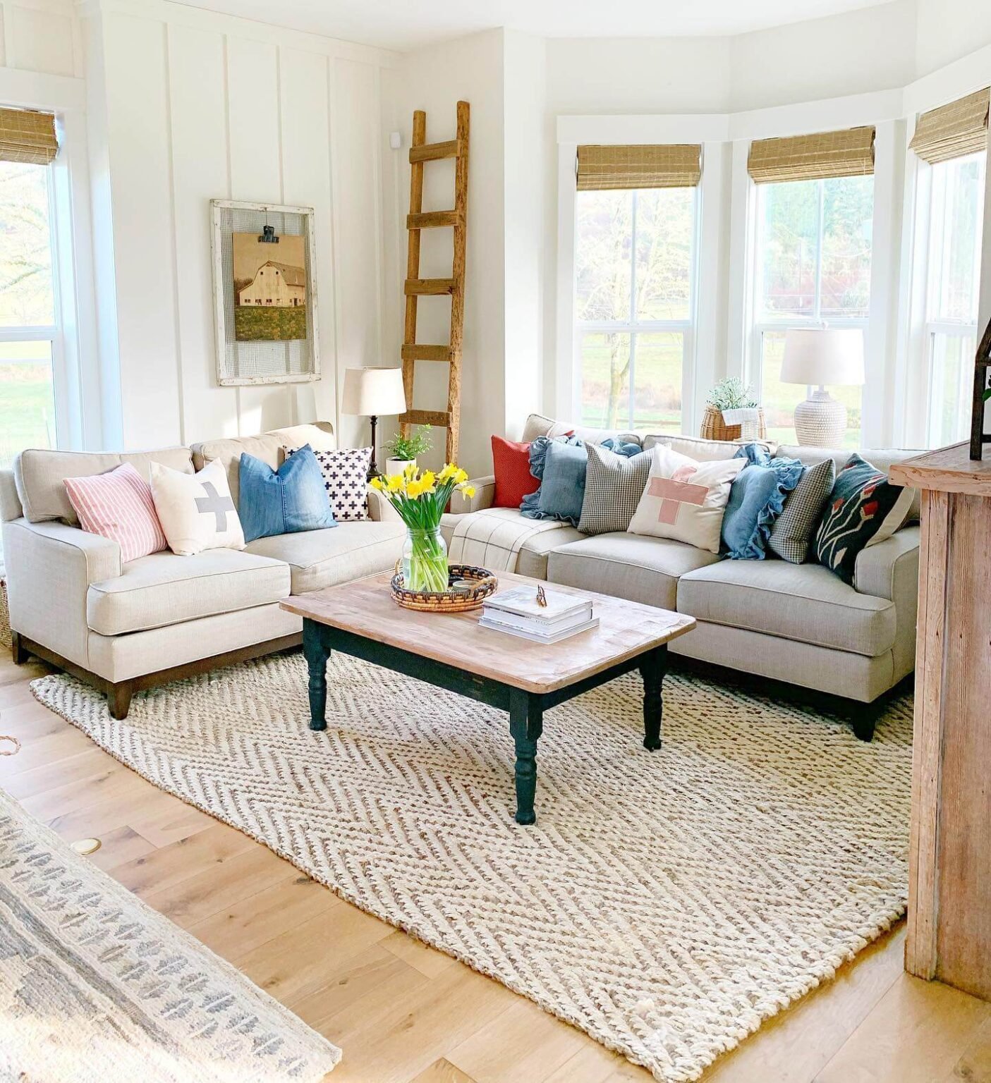 23 Boho Farmhouse Living Room Ideas To Transform Your Space ...
