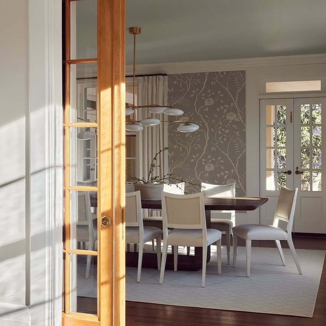 Dusty Blue Ceiling for Dining Room Paint Color Ideas
