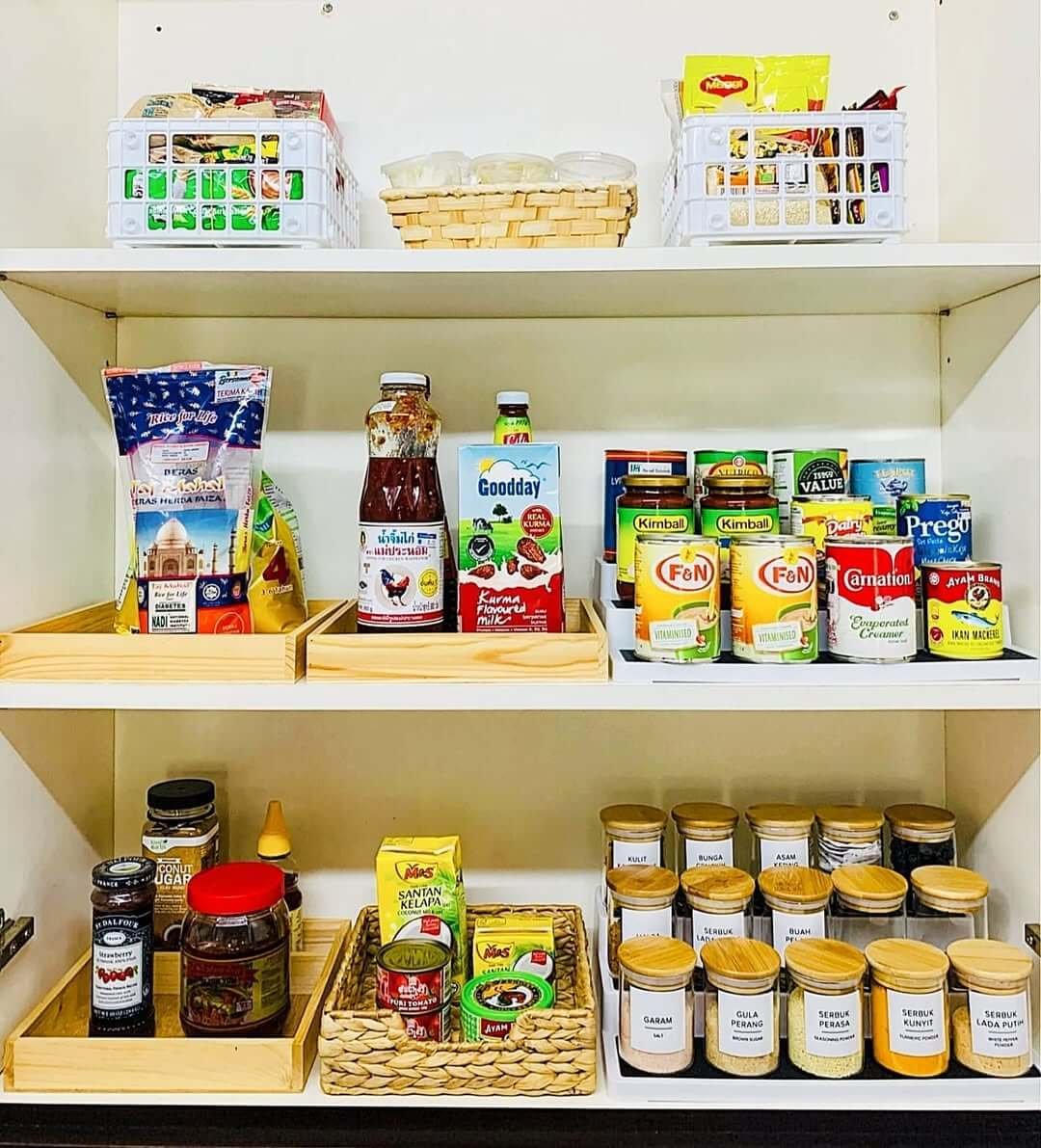 Tray-Based Kitchen Cabinet Organization Ideas