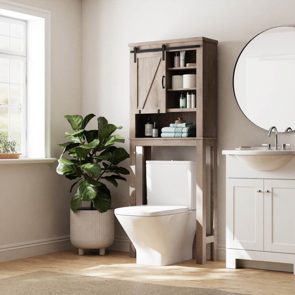 9. Use Over the Toilet Storage for Smart Vertical Solutions