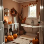 Cozy & Stylish Fall Bathroom