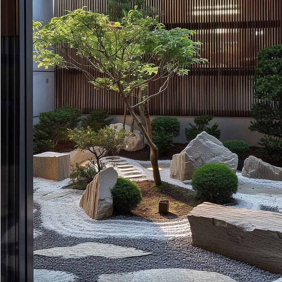 Courtyard Sanctuary for Japanese Zen Gardens