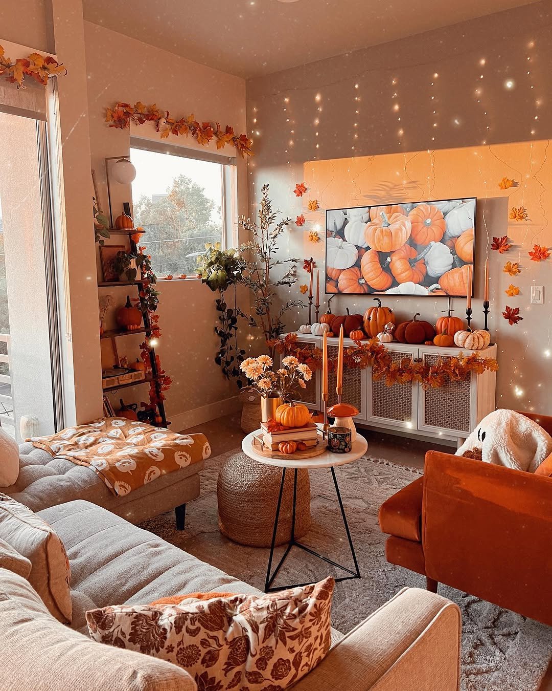 Fall-Inspired Wall Decals in Fall Decor