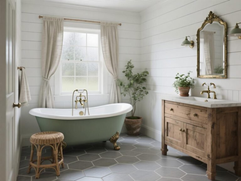 Scandinavian Farmhouse Bathroom